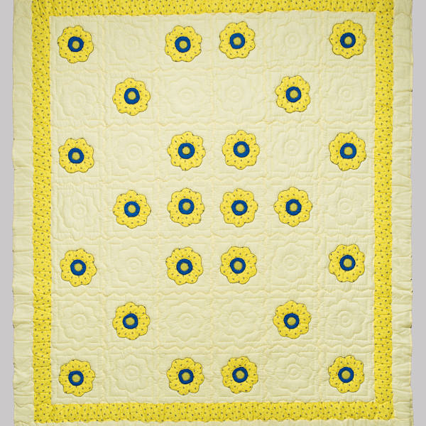 Cornflower Quilt by Evelyn Bowers, Image 1.