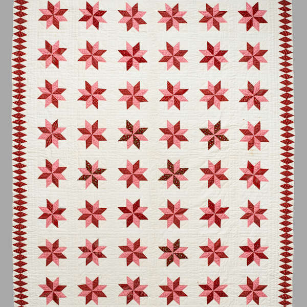 Lemoyne Star Quilt by Ellen Matilda Folts, Image 1.