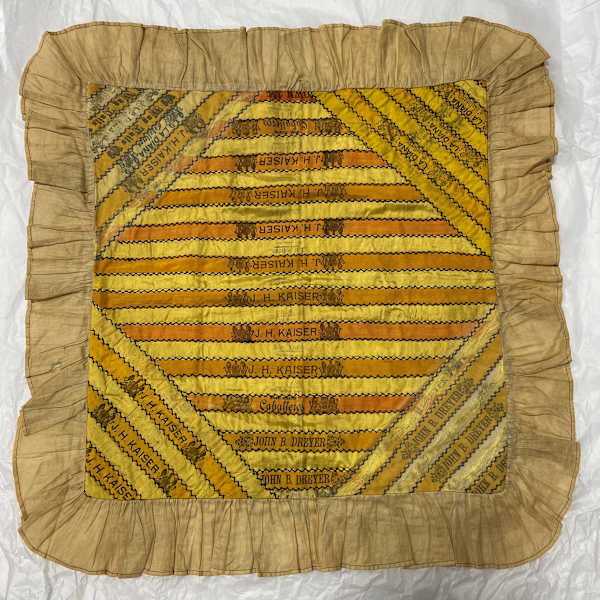 Cigar Band Pillow Top by Nancy Jane Harris Wilson, Image 2.