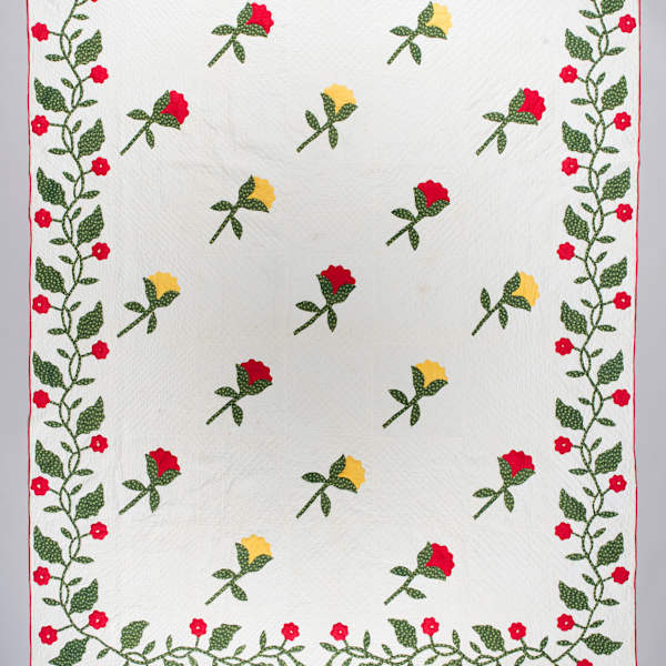 Flower Applique Quilt by Amanda Dodge Sears, Image 1.
