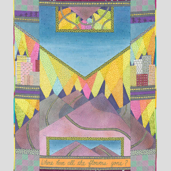 “Where have all the flowers gone?” Quilt by Natasha Kempers-Cullen, Image 1.