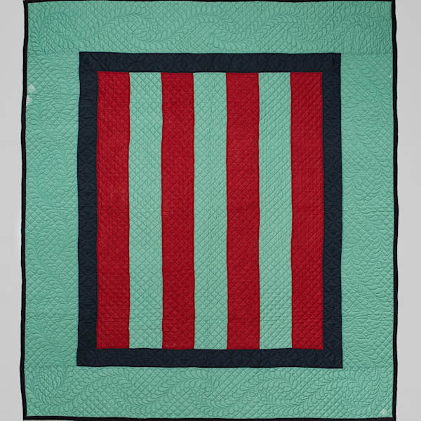 Amish Bars Quilt or Mennonite Bars by Lucy Hilty, Image 1.