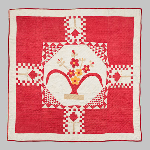 Pennsylvania Floral Applique Quilt by Jane Thompson, Image 1.