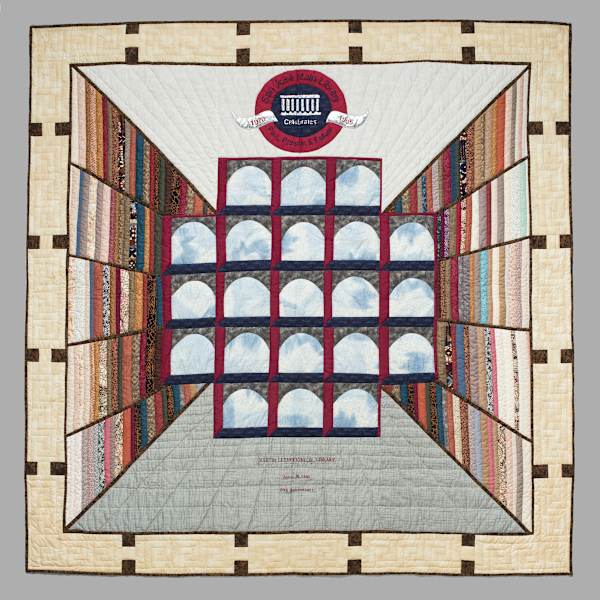 San Jose Library Quilt by Anne Pasouzle, Terrie Powers, Image 1.