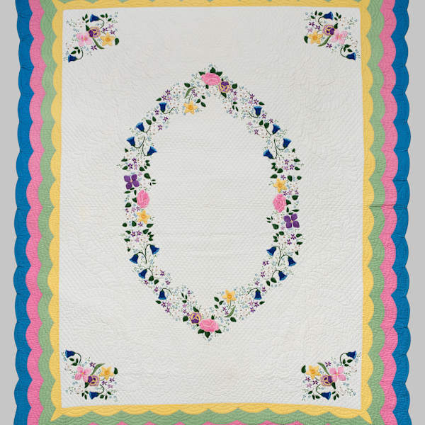 Bridal Wreath Quilt by Hattie Hilty, Image 1.