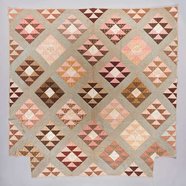 Old Maid’s Ramble Quilt by Anna Zerissa Morse Thurston, Image 4.