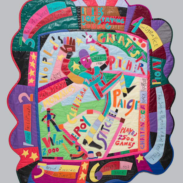 Satchel Paige: World’s Greatest Pitcher Quilt by Edward Larson, Image 1.