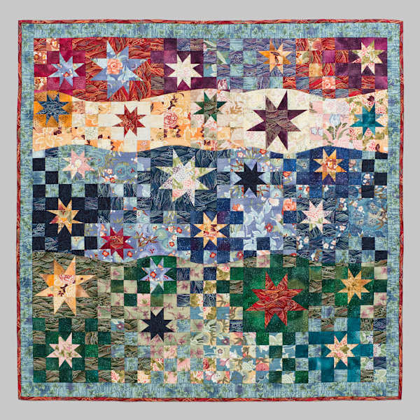 Celestial Navigation Quilt by Susan Else, Image 1.