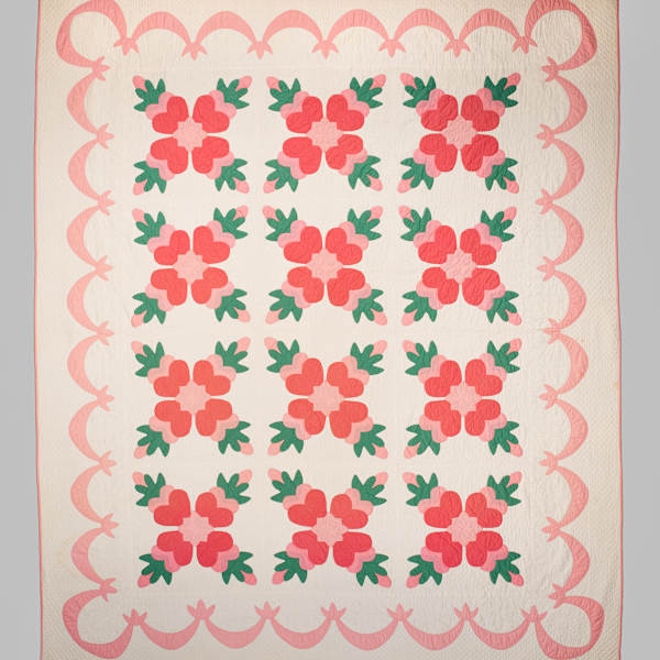 Rose of Sharon Quilt by Catherine Estelle Siegler Phillips, Image 1.