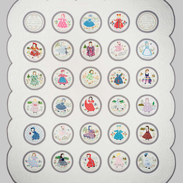 European Dolls Quilt by Lillian Karber Thiesen, Image 1.