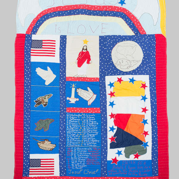 Two sided Jesus Quilt by Susie Porter, Image 2.