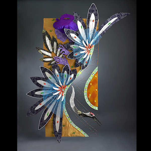 Crane Maiden Tapestry by Corinne Takara, Image 1.