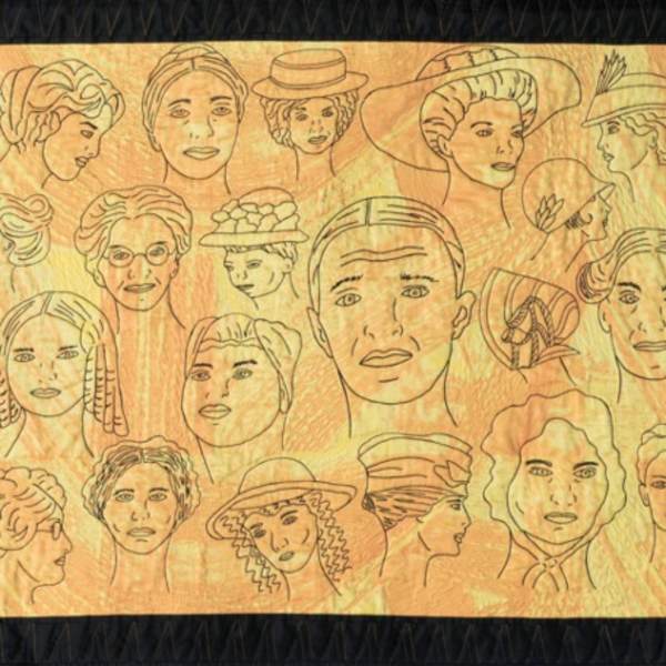 Everyday Women Rallying for Women’s Suffrage by Ree Fagan, Image 1.