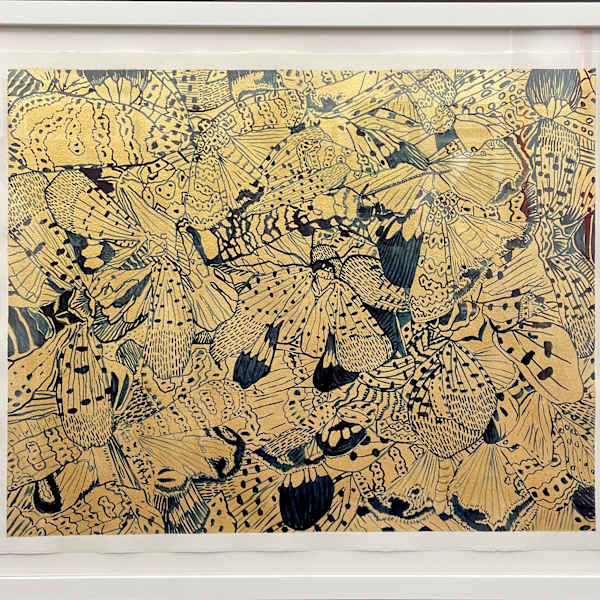 Celestial navigation study (gold) by Lauren Boilini, Image 1.