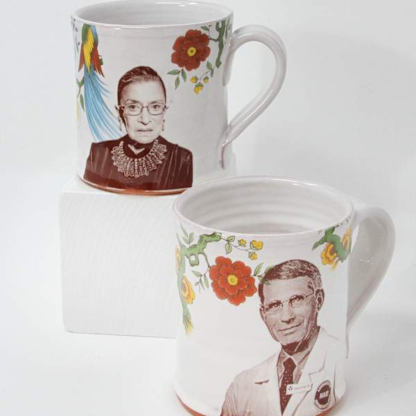Ginsburg and Fauci Mugs by Justin Rothshank, Image 1.