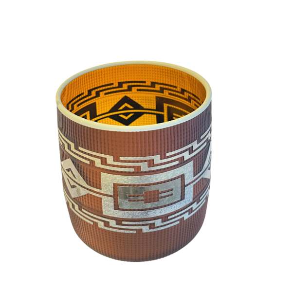 Tlingit Basket (Amber/Cream) by Preston Singletary, Image 1.