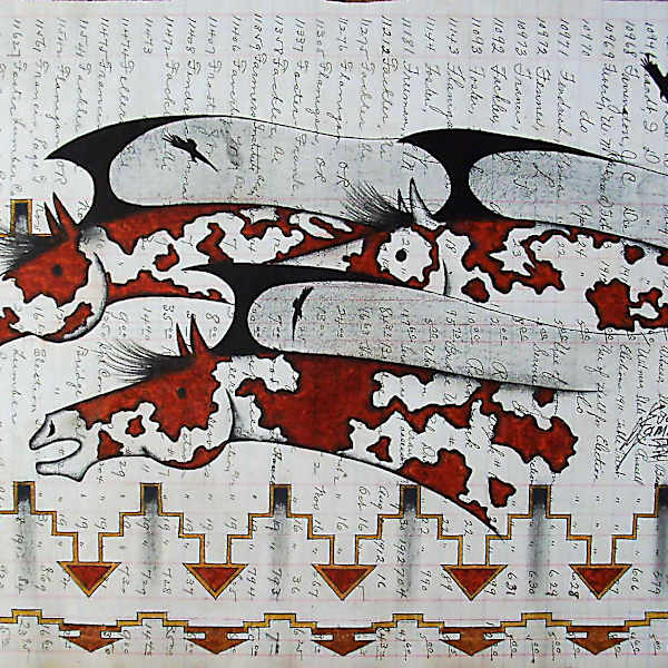 Buffalo Runners by Evans M. Flammond, Sr., Image 1.