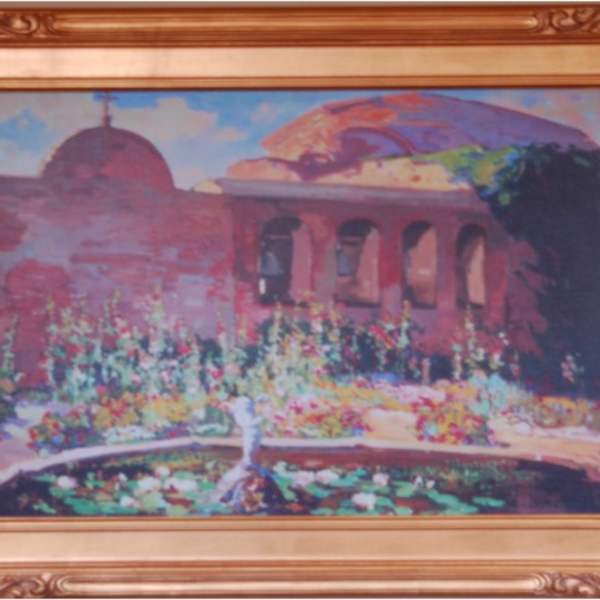 San Juan Capistrano Mission Yard by Franz Arthur Bischoff, Image 1.