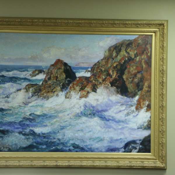 Rocks and Surf by Paul Dougherty, Image 1.