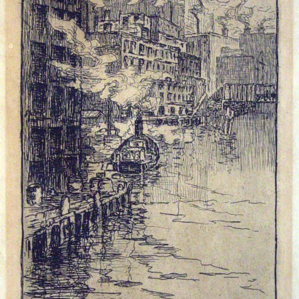 On the Chicago River by Bertha Evelyn Jaques, Image 1.