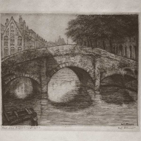 Pont des Augustins, Bruges by M.B. Atkinson, Image 1.