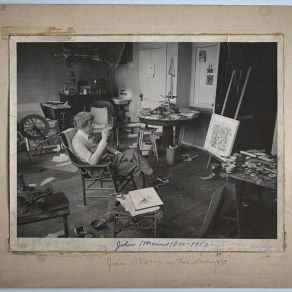 John Marin in his Studio, Hoboken, New Jersey by Arthur Rothstein, Image 2.