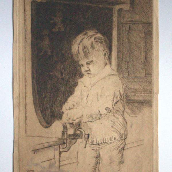 Portrait of Josef Kucera, Jr. by Edith Nankivell, Image 2.
