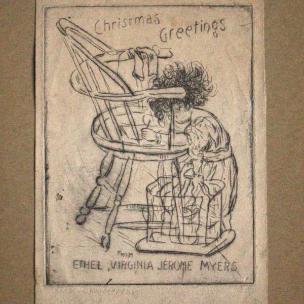 Christmas Greetings by Jerome Myers, Image 1.