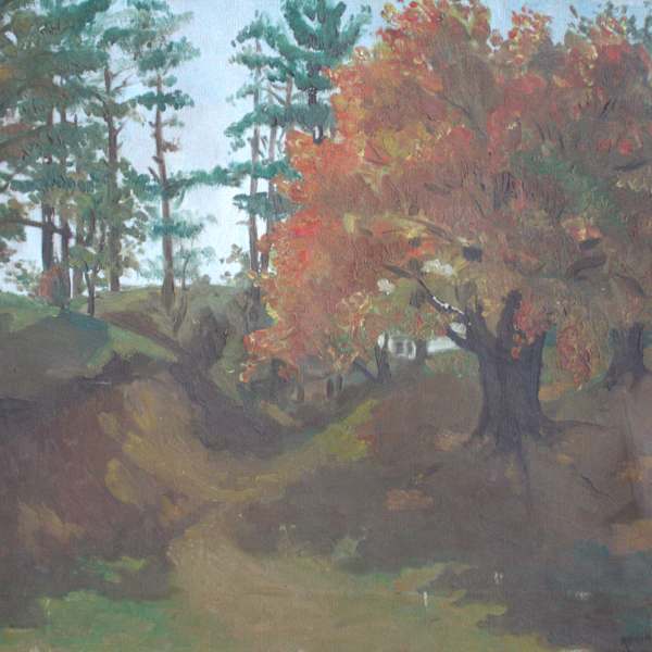 Wooded Scene by Alma LaBranche, Image 1.