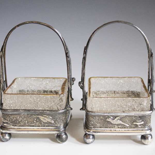 Pair of Salt Cellars by Rogers, Smith & Co., Image 1.