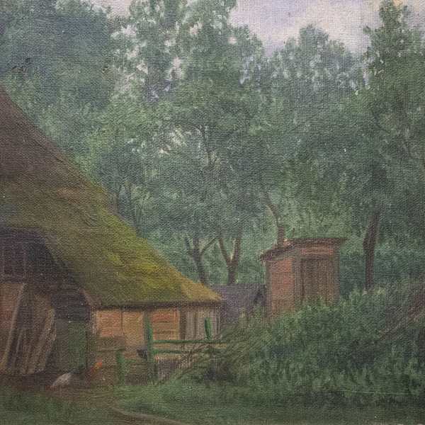 Thatched Roof and Outhouse by A. von Clausewitz, Image 1.