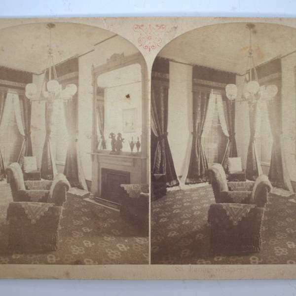 Parlor, Windsor Hotel, Denver by William Henry Jackson, Image 1.