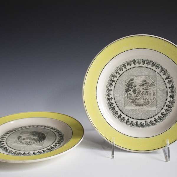 Plates (Set of Two) by Creil et Montereau, Image 2.
