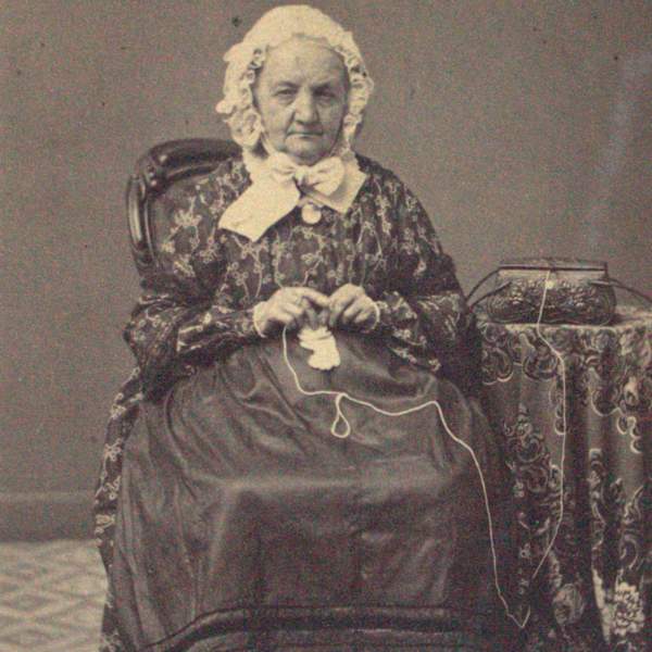 Woman Crocheting by Merz & Ulrich, Image 2.