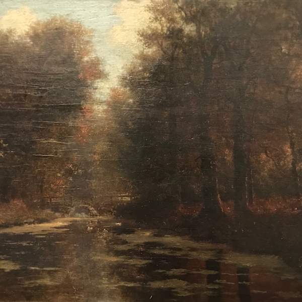 River Scene with Bridge by George Frederik  Teijssen, Image 1.