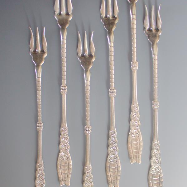 Shrimp/Oyster Forks by 1847 Rogers Bros., Image 1.