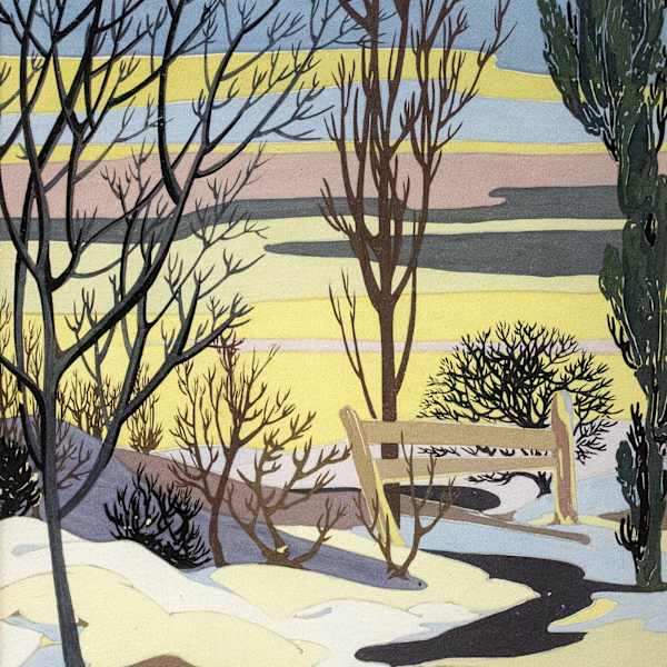 Snowy Trail at Sunset by Margaret Alexander, Image 1.