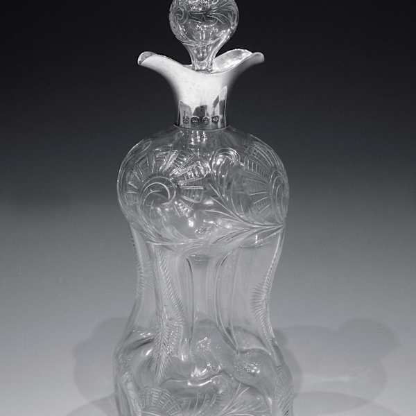 Kuttrolf Decanter by Stevens & Williams, Image 3.