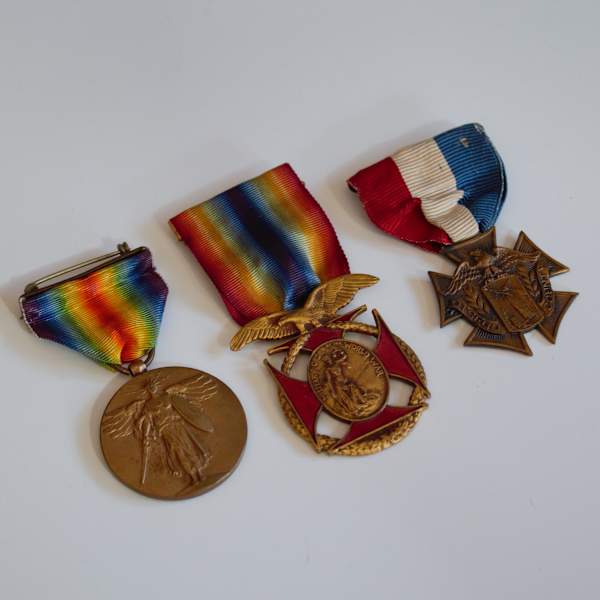 World War I Medal Grouping by Whitehead & Hoag Company, Medallic Art Co., Ltd., Image 1.