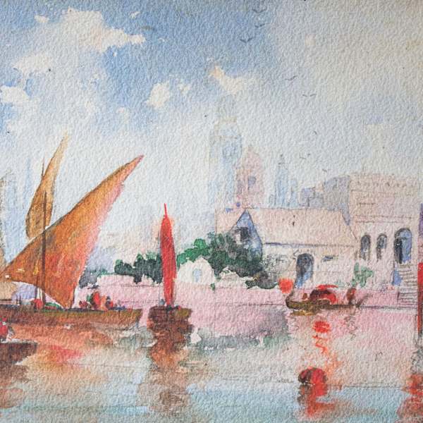Grand Canal, Venice by Thomas Sidney Moran, Image 1.