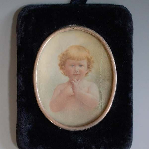 Portrait Miniature by Antoinette Pierson Taylor, Image 1.