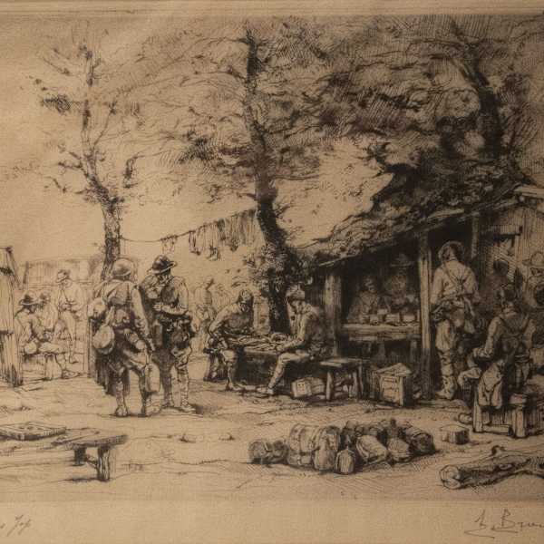 Camp Americain/Cantine au Bois by Auguste Brouet, Image 4.