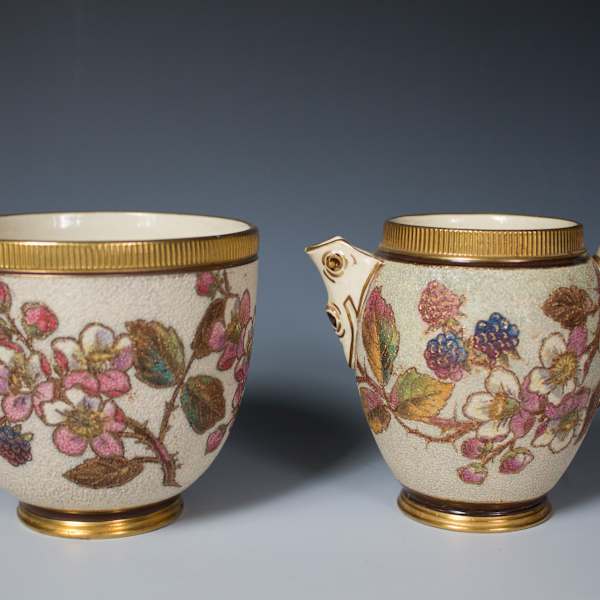 Creamer and Sugar by Taylor, Tunnicliffe & Co., Image 2.