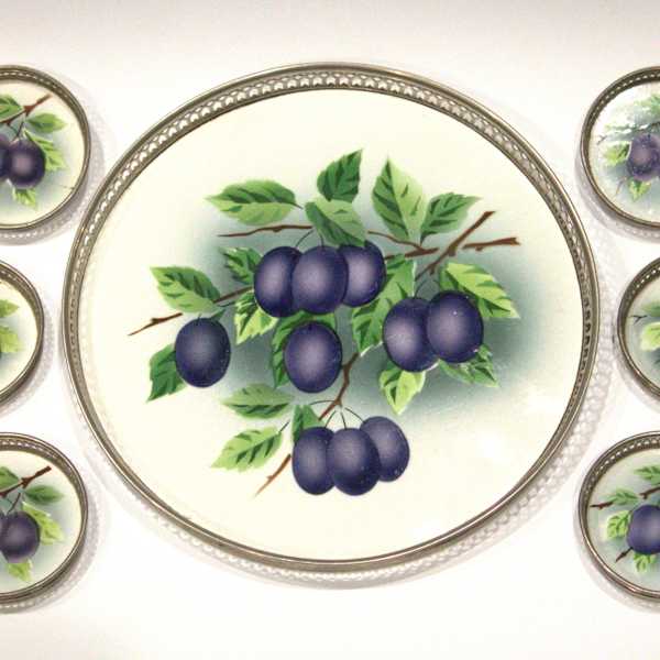 Tray and Coaster Set by Unknown, Germany, S. Sternau & Company, Image 2.