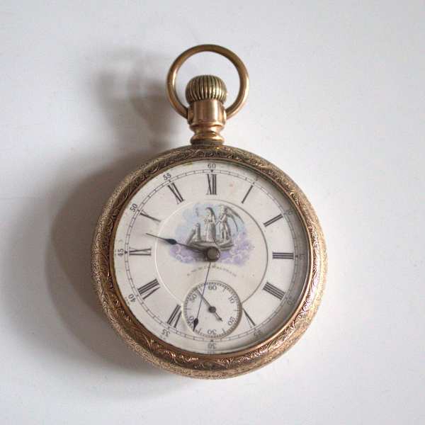 Pocket Watch by A.W.W. Co. Waltham, Image 1.