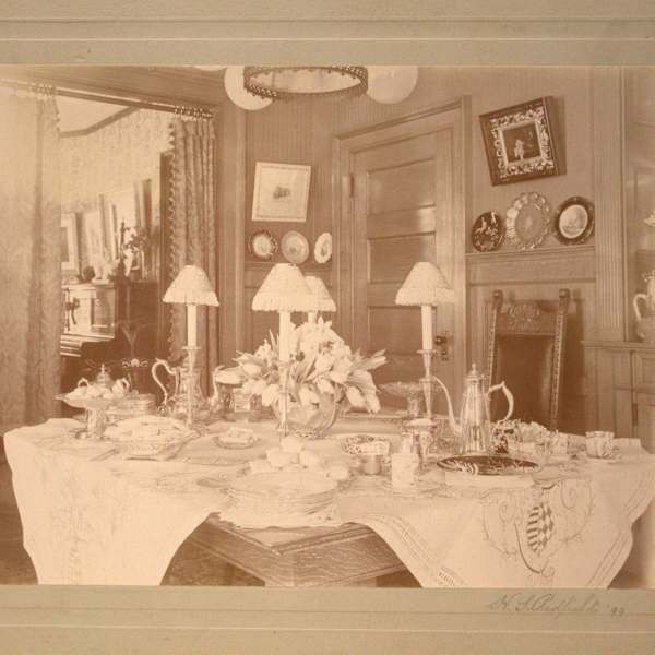 Dining Room Scene by H.J. Redfield, Image 1.
