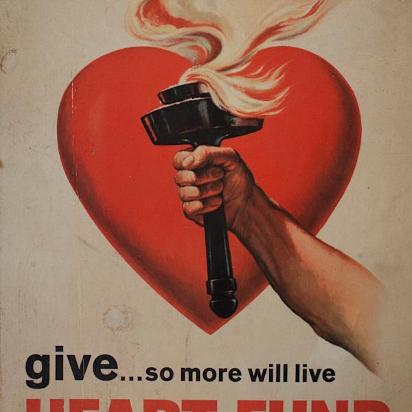 Poster by American Heart Association, Amalgamated Lithographers, Image 1.