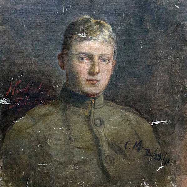 Portrait of Herbert August Schneider by C. M., Image 1.