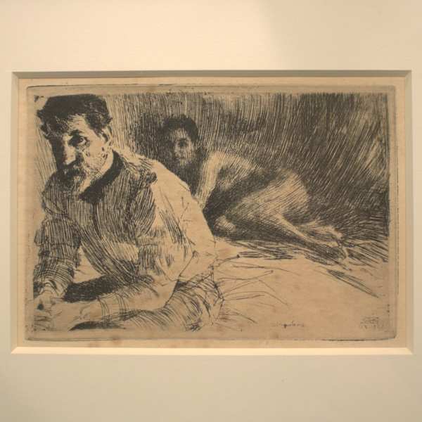 Saint Gaudens and his Model by Anders Zorn, Image 1.