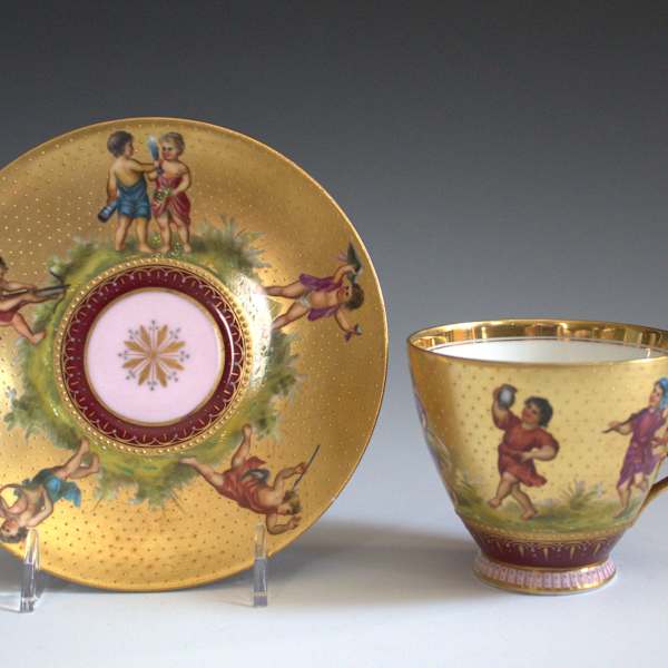 Cup and Saucer by Ackermann & Fritze, Image 2.